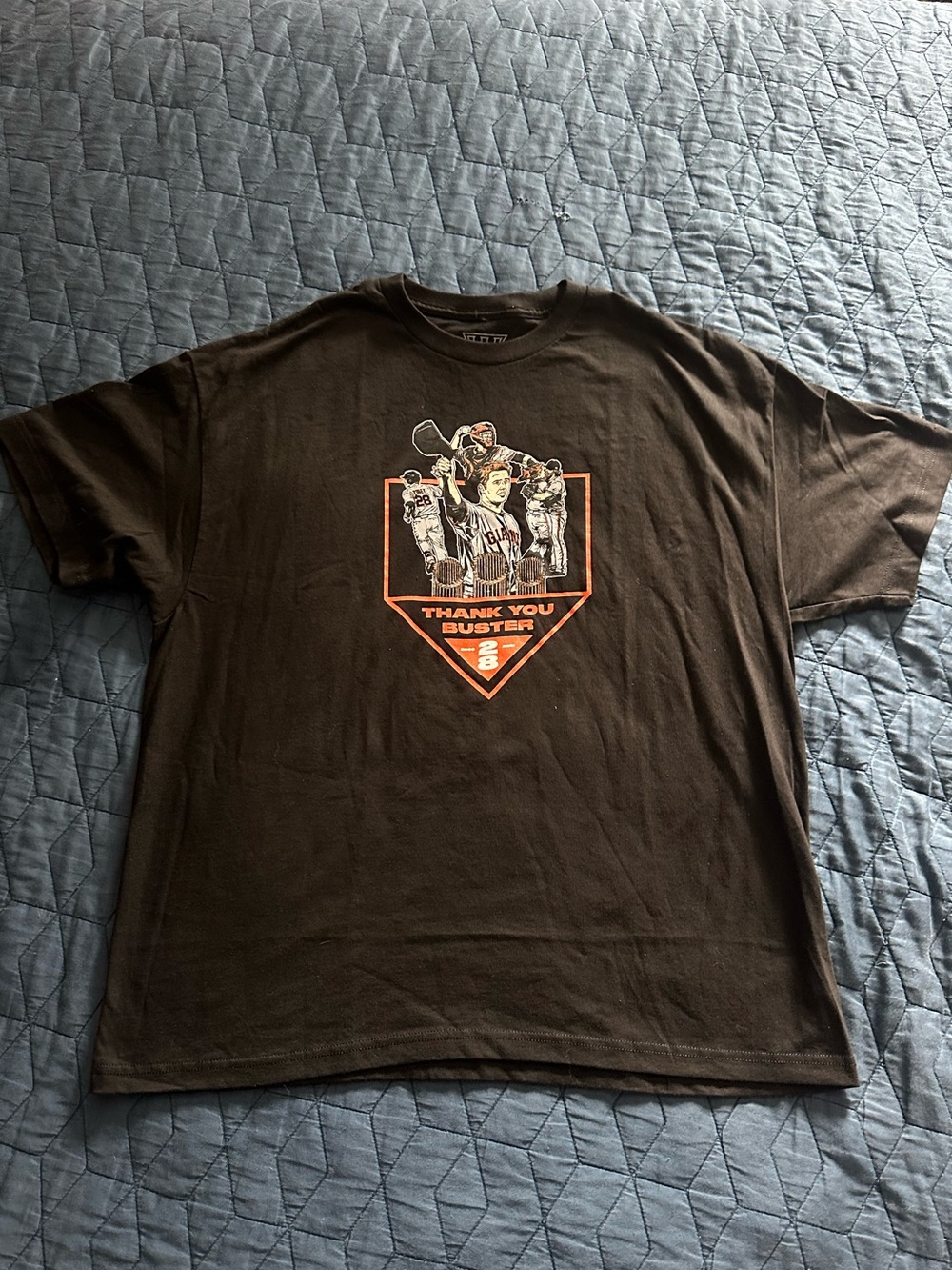 San Francisco Giants “Thank You Buster Posey”  Black T-Shirt